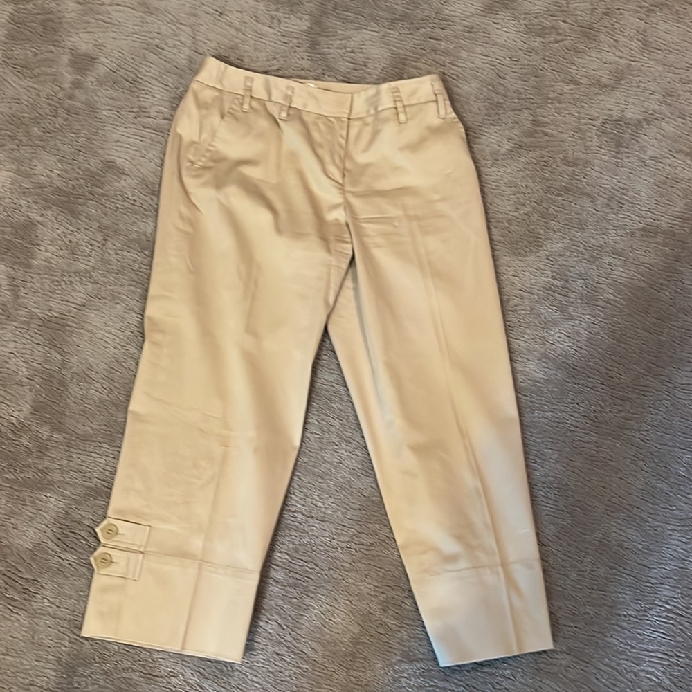 Ann Taylor loft khaki Capri pants - Picture 4 of 6